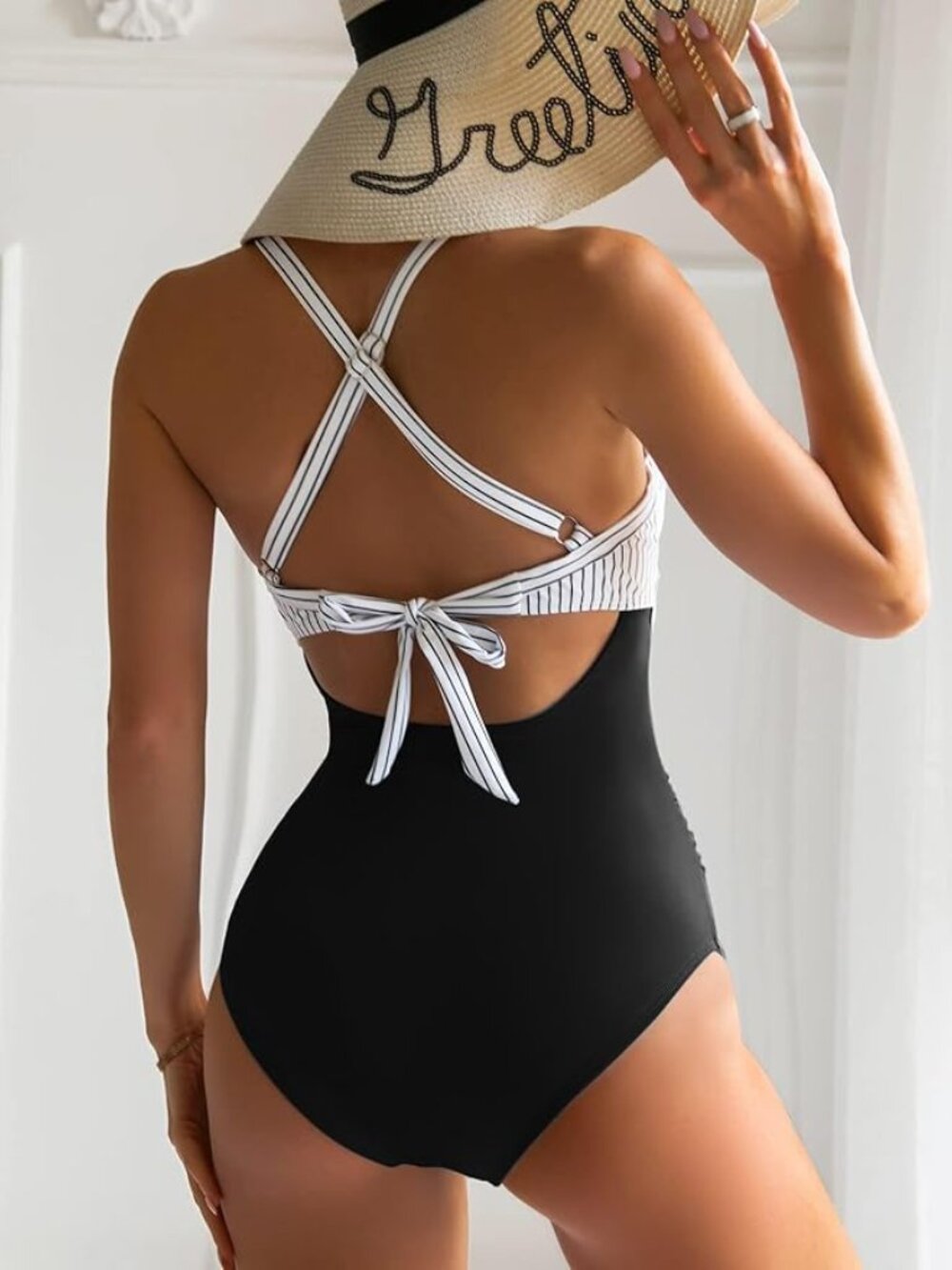Eomenie Tummy Control One Piece Swimsuit View 4